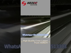 Ποια είναι η διαδικασία παραγωγής της ινών από πολυεστέρα μέσα από το cross lapper;